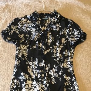 Floral button up blouse